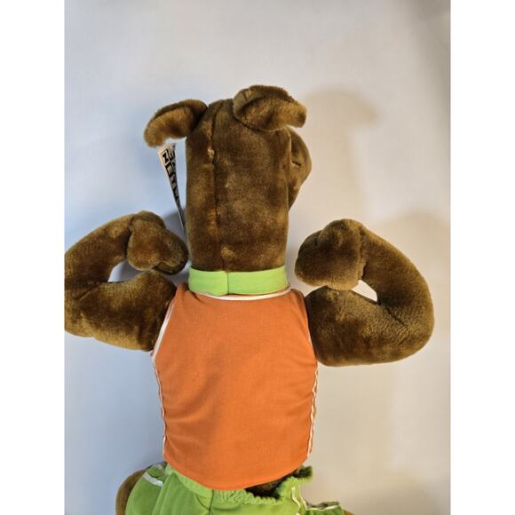 Scooby Doo Sports Dog Cartoon Network 1998 Stuffed Toy Flexing Muscles - Picture 8 of 12